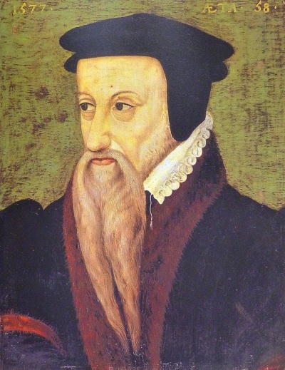 Theodore Beza (1519-1605), a French-born Protestant Reformation leader, theologian, poet, and important ally to John Calvin. 