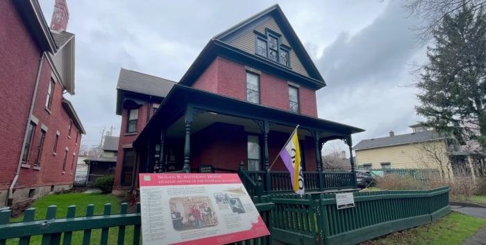 The Rochester, New York home of 19th century women's rights activist Susan B. Anthony, now a historic museum. 