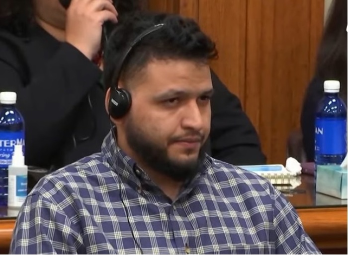 Jose Ibarra participates in a court hearing on Nov. 20, 2024, in Georgia. He was convicted of the murder of nursing student Laken Riley and was sentenced to life in prison without parole. 