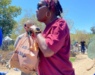 Kathy Huck started About My Father's Business in 2018 to serve the unsheltered.