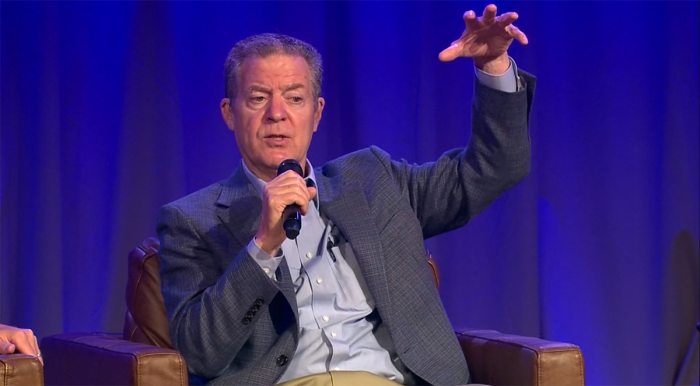 Amb. Sam Brownback implores people of faith to fight for their religious freedom at The Christian Post's Politics in the Pews event in Grapevine, Texas, Aug. 27, 2024. 