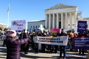 Dueling rallies demonstrate outside Supreme Court amid trans case: 'A human rights issue'