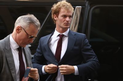 Daniel Penny arrives for his trial at Manhattan Criminal Court on Dec. 3, 2024, in New York City.