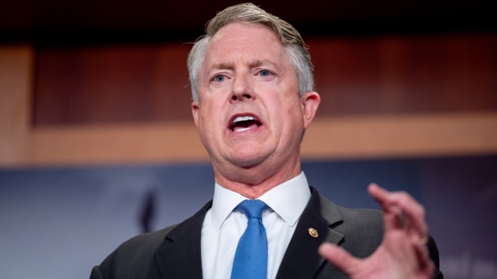 Sen. Roger Marshall, R-Kansas, speaks during a news conference on Capitol Hill on May 1, 2024, in Washington, DC