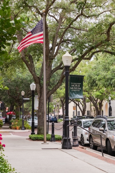 The streets of downtown Winter Park, Florida. 