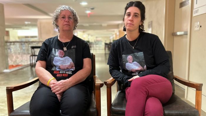 Aviva Siegel (L), a former hostage of Hamas, and her daughter, Elan Siegel (R), sit during an interview with The Christian Post at the Museum of the Bible in Washington, D.C., on Dec. 10, 2024. 