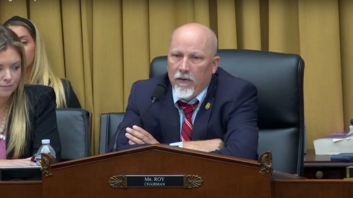 Rep. Chip Roy, R-Texas, leads a U.S. House of Representatives Judiciary Committee hearing on the FACE Act in Washington, D.C., on Dec. 18, 2024. 