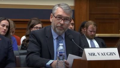 Pro-life advocate Paul Vaughn, a father of 11 convicted under the FACE Act, testifies about the federal law during a House Judiciary hearing in Washington, DC, on Dec. 18, 2024.