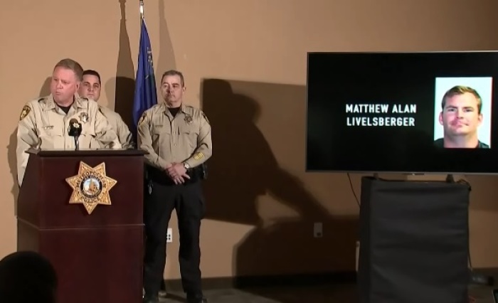 Las Vegas Metropolitan Police Department Sheriff Kevin McMahill speaks on Jan. 2, 2025, during a press conference about the Tesla Cybertruck explosion at the Trump International Hotel. 