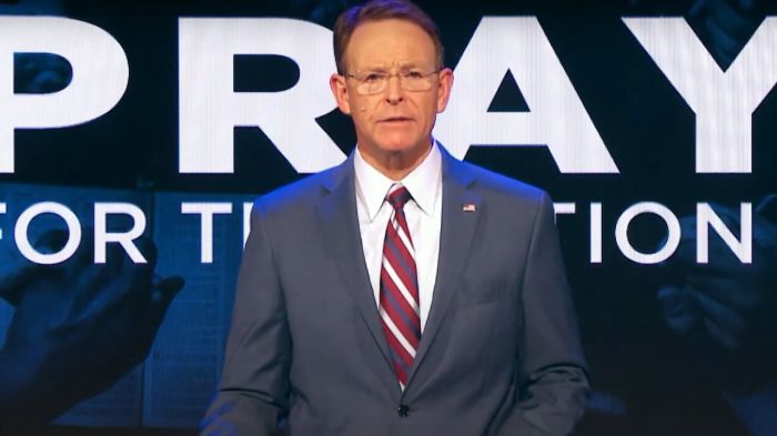 Family Research Council President Tony Perkins hosts a one-hour 'Pray for the Nation' broadcast on Jan. 5, 2025, in response to the terrorist attack in New Orleans on Jan. 1, 2025. 