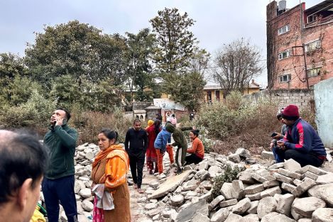 Massive earthquake strikes sacred Buddhist city, kills over 120