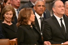 Kamala Harris posts photo of herself at Carter funeral with Trump cropped out: 'Petulant'