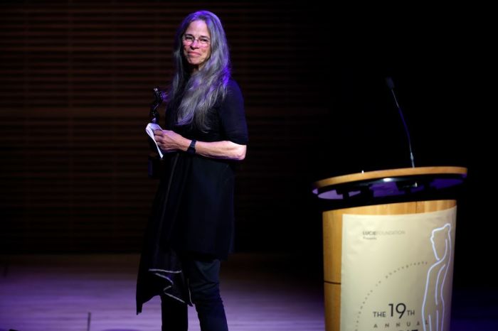 Sally Mann receives the Achievement in Fine Art award during the 2022 Lucie Awards at Carnegie Hall on October 25, 2022 in New York City. 