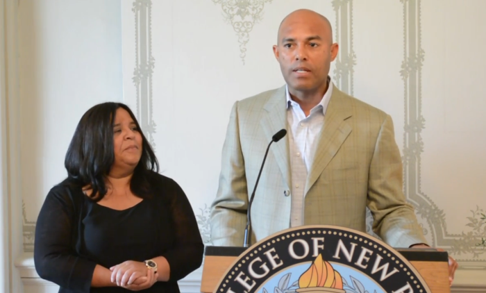 New York Yankees Hall of Famer, Mariano Rivera (R) and his wife Clara started Refuge of Hope church in their home in 2009.