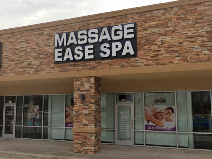  Massage Ease located at 3400 E Hebron Parkway in Carrollton, Texas.