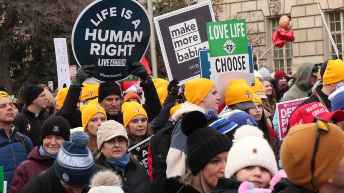 Thousands attend the 2025 March for Life in Washington, D.C., on Jan. 24, 2025. 