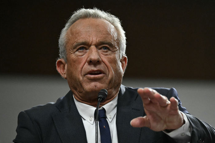 U.S. Secretary of Health and Human Services nominee Robert F. Kennedy Jr. testifies during a Senate Finance Committee hearing on his nomination to be Health and Human Services Secretary, on Capitol Hill in Washington, D.C., Jan. 29, 2025. 