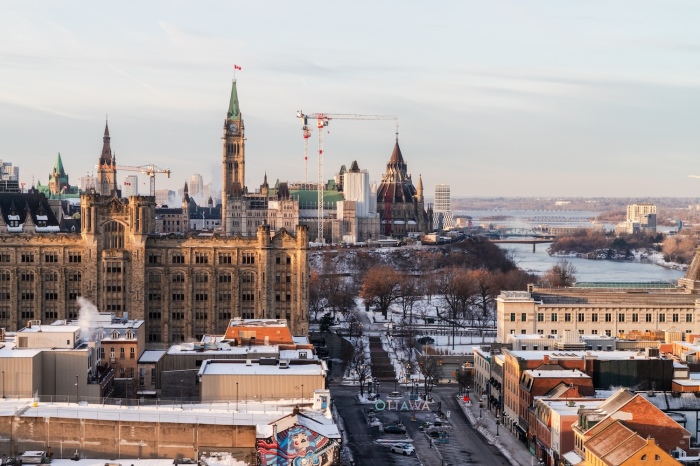 The Canadian capital of Ottawa. 