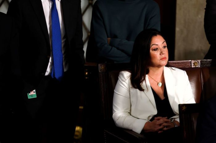 U.S. Rep. Lori Chavez-DeRemer, R-Ore., listens as the U.S. House of Representatives votes for a new Speaker of the House at the U.S. Capitol Building on Oct. 17, 2023 in Washington, DC. The House has been without an elected leader since Rep. Kevin McCarthy (R-CA) was ousted from the speakership on October 4 in a move led by a small group of conservative members of his own party.