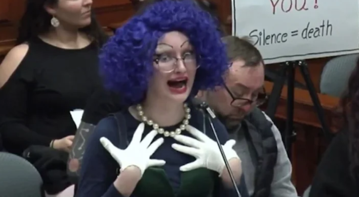 A person speaks during the Worcester City Council meeting on Feb. 12, 2025. 