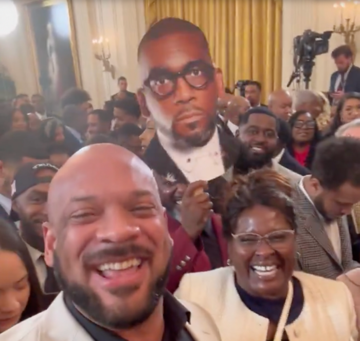 Black supporters of President Donald Trump including podcast host and entrepreneur David Harris Jr., mocked Pastor Jamal Bryant at a Black History Month reception held at the White House on Feb. 20. 2025. 