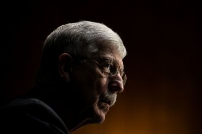 National Health Institute Director Francis S. Collins testifies at a Senate Labor, Health and Human Services, Education and Related Agencies Subcommittee hearing on manufacturing a Coronavirus vaccine on Capitol Hill on July 2, 2020 in Washington, DC. 