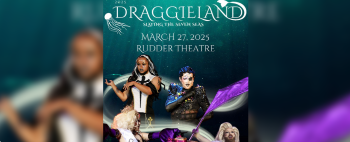 A promotional digital flyer for 'Draggieland 2025.'