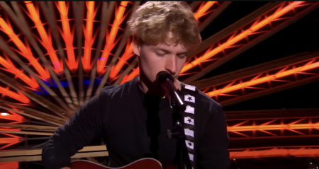 Baylee Littrell performs 'Hey Jesus ' on 'American Idol.'