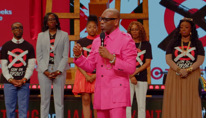 Megachurch Pastor Jamal Bryant who leads New Birth Missionary Baptist Church in Stonecrest, Georgia, announced a 'full on boycott' of Target on April 20, 2025.