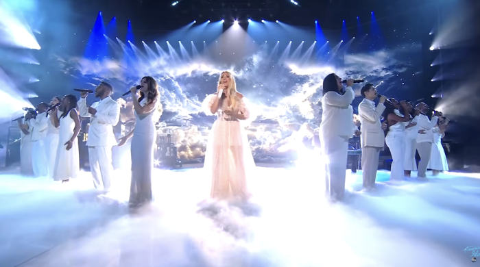 'American Idol' judge Carrie Underwood performs on April 20, 2025. 