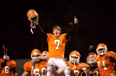 A scene from 'Field of Vision.' Star quarterback Tyler McFarland must choose what's more important: winning or doing what's right.