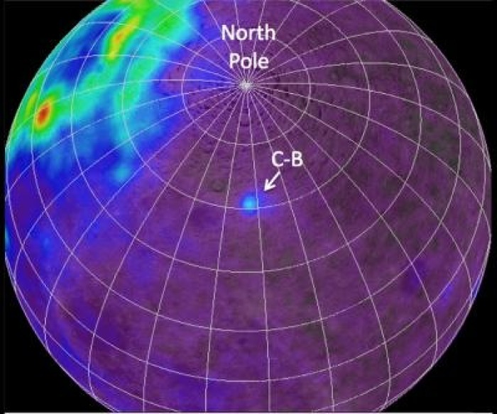 Lunar Prospector Map of Lunar Thorium Anomalies