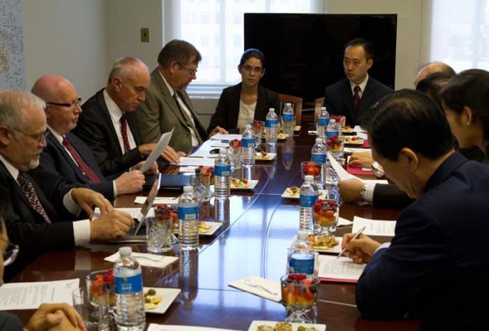 Leaders from the World Evangelical Alliance (WEA) and the Christian Council of Korea (CCK) met together at the WEA's world HQ in New York September 9, 2011 to prepare for the WEA GA 2014 that will take place in Seoul, South Korea.