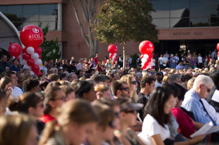 Biola University dedicates its new Talbot School of Theology Building on Oct. 14, 2011.