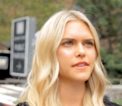 Model Lauren Scruggs is seen in this video grab. (File)