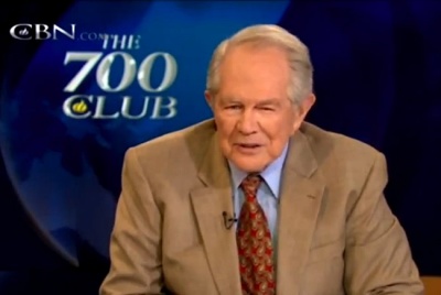 Pat Robertson appears on 'The 700 Club' Wednesday, Dec. 7, 2011.