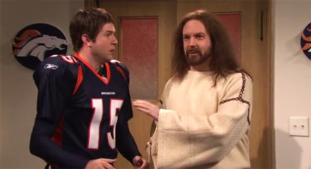 'Saturday Night Live' does a parody of Denver Broncos' Tim Tebow and his Christian faith.