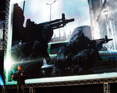 Activision Publishing CEO Eric Hirshberg speaks during the premiere of the video game 'Call of Duty: Modern Warfare 3' in Los Angeles, California September 2, 2011.