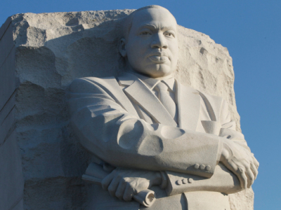 The Martin Luther King, Jr. Memorial is seen Monday, Aug. 22, 2011, in Washington, D.C., ahead of its dedication next weekend.