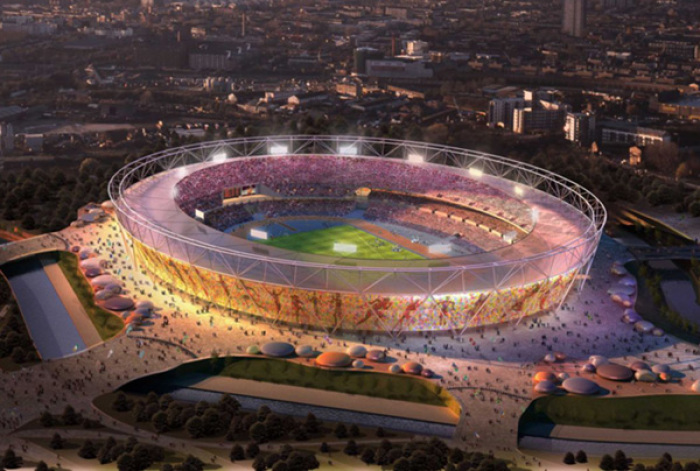 A concept image of the London Olympic stadium in East London.