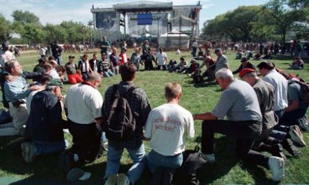 A gathering of evangelical Christians in Washington is shown in this undated file photo.