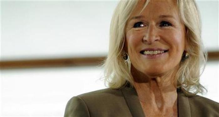 U.S. actress Glenn Close smiles during a photocall to promote the movie ''Albert Nobbs'' on the third day of the 59th San Sebastian Film Festival, Sept. 18, 2011.