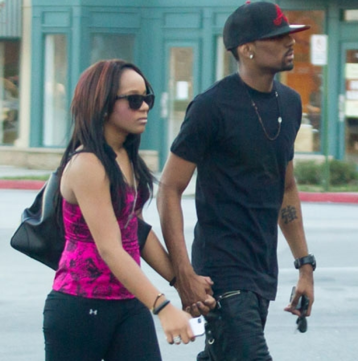 Bobbi Kristina walking with rumored fiance Nick Gordon.