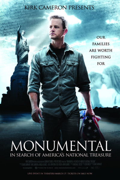 Kirk Cameron retraces the path of America's forefathers in the documentary 'Monumental,' which will be showing in theaters March 27 and March 30.