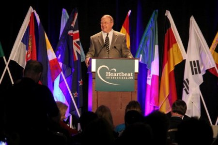 James Dobson speaks at Heartbeat International's annual conference at the Los Angeles Airport Marriott on Thursday, March 29, 2012.