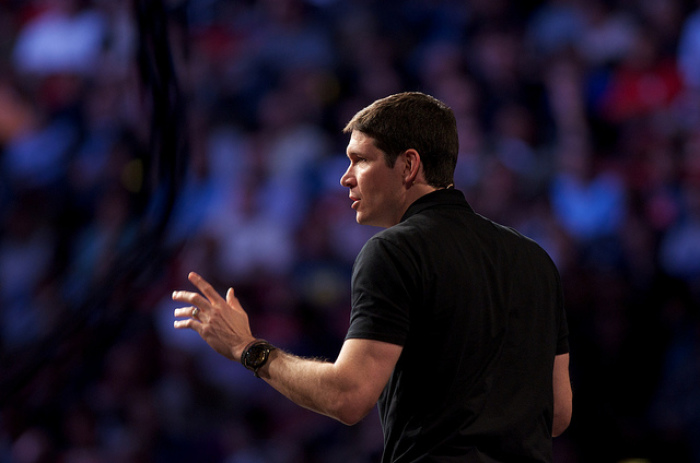 Matt Chandler, lead pastor of The Village Church in Highland Village, Texas, speaks at the Together for the Gospel conference, April 10-12, 2012.