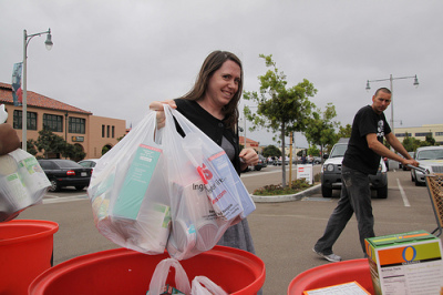 The 2012 food drive at The Rock Church of San Diego to benefit a local Food Bank. Donations are accepted during the month of May.