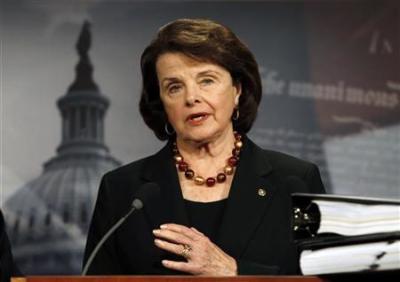 U.S. Senate Intelligence Committee Chairman Senator Dianne Feinstein (D-Calif.) speaks about START Treaty on Capitol Hill in Washington, December 15, 2010.