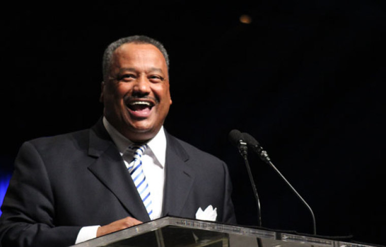 Fred Luter speaks at the Southern Baptist Convention's Annual Meeting in New Orleans, June 18, 2012. Luter was elected president of SBC on Tuesday, June 19.