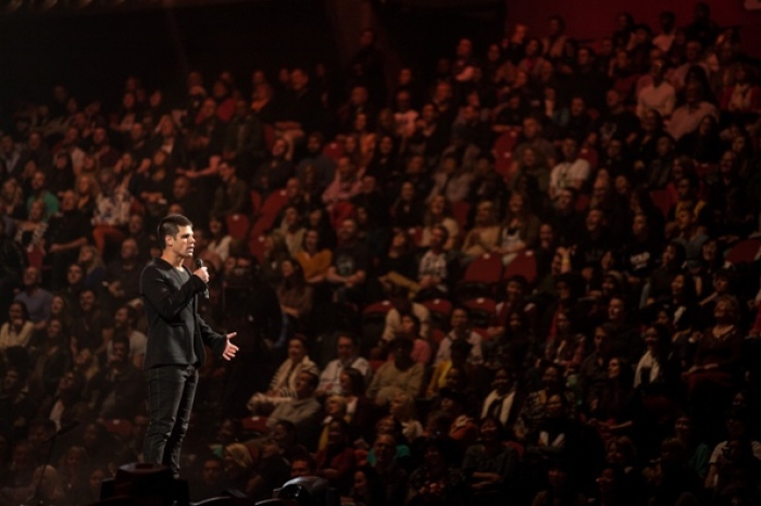 Steven Furtick, pastor of Elevation Church, speaks at Hillsong Conference 2012 in Sydney, Australia, July 3, 2012.